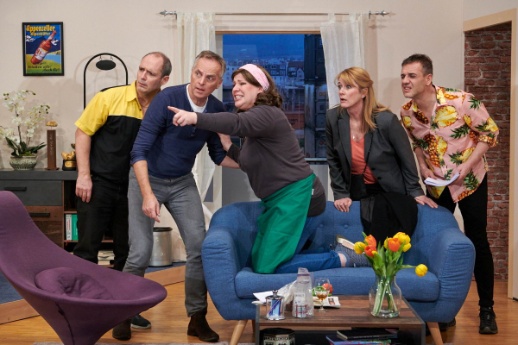 Szene aus dem neuen Stück der Theatergruppe Friesenberg