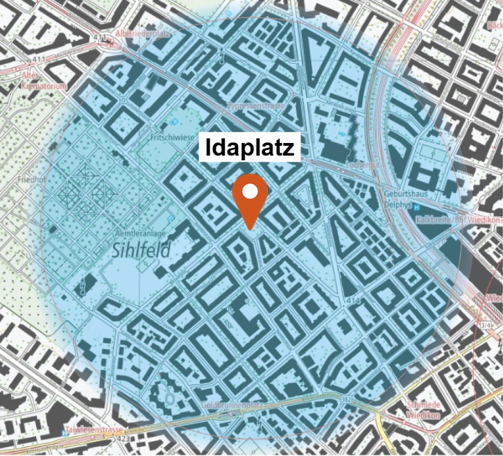 3Gesucht: Teilnehmende im 5-Minuten-Umkreis vom Idaplatz