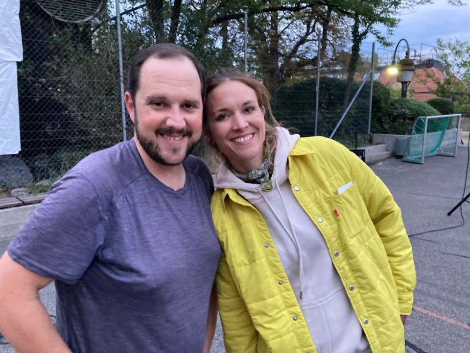 Anna Siegrist und Jann Burgstaller organisierten das Kino Bühl