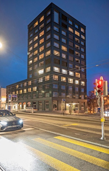 Das «Hoch 3» an der Abzweigung Gutstrasse von der Birmensdorferstrasse
