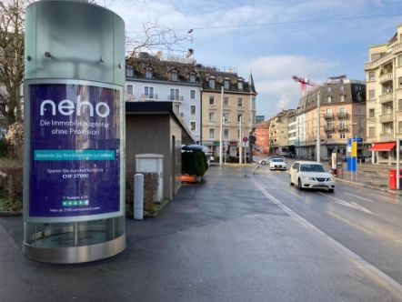 Telefonkabine am Goldbrunnenplatz unweit der ehemaligen VBZ-Ticketeria 