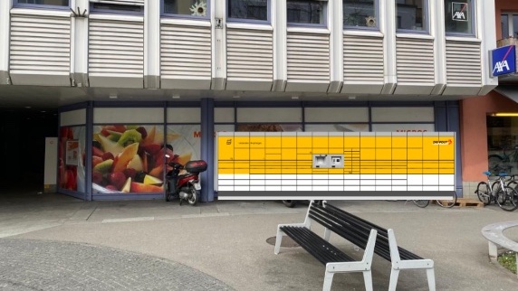 Fotomontage der Post für den neuen Standort bei der Migros Schmiede Wiedikon