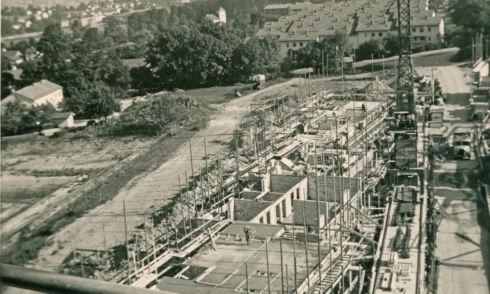Bau der Etappe 19 an der Arbentalstrasse (1960)