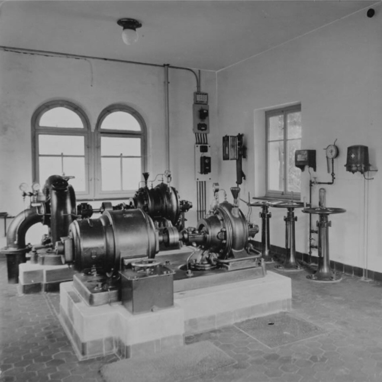 Das Pumpwerk Albishof vor 1929