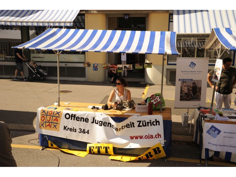 Stand der Offenen Jugendarbeit Kreis 3&4