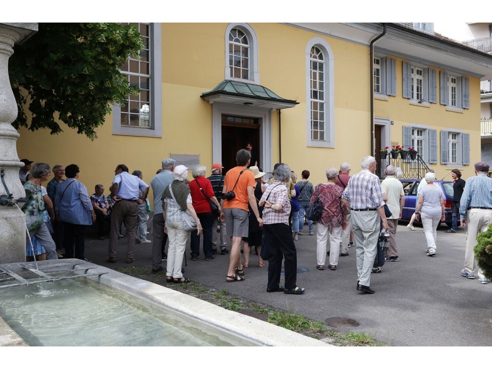 Ankunft nach 1 ¾ Stunden im Bethaus an der Schlossgasse